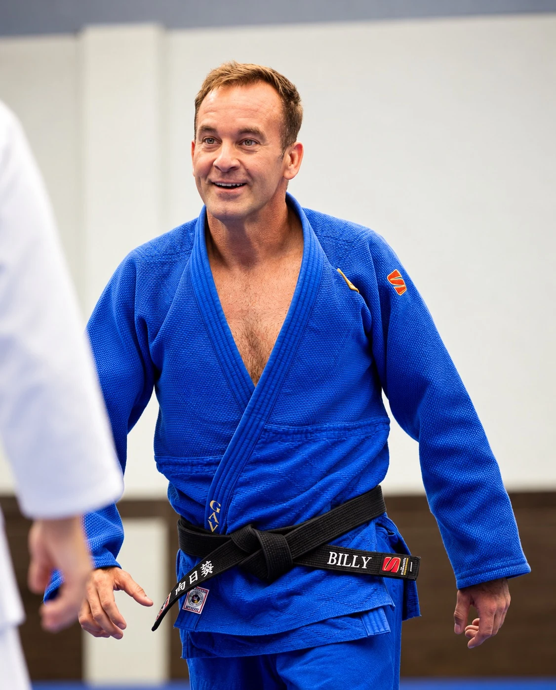 Billy Gavigan in his blue judo gi during the 2026 competition season